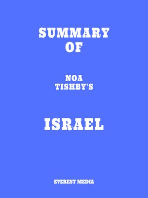 cover image of Summary of Noa Tishby's Israel